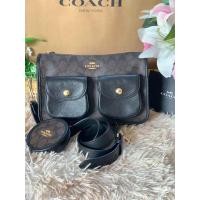 ราคา กระเป๋าสะพายข้าง Coach Pennie Crossbody With Coin Case แท้% (24350695217)