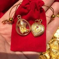 ราคา จี้พระพิฆเนศ(คู่ จี้สาริกาลิ้นทองรูปหัวใจ) (17897744293)