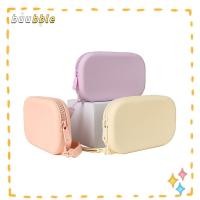 ราคา ฟอง กระเป๋าเครื่องสําอาง,ซิลิโคนออแกไนเซอร์กระเป๋าสตางค์กันน้ํากระเป๋าใส่เหรียญ,ที่เรียบง่ายเรียบซิปกระเป๋าหูฟังผู้หญิงสา (54310489556)