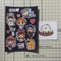 ราคา สติ๊กเกอร์ kpop fanart ไม่ไดคัท (770709025)