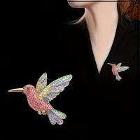 ราคา เข็มกลัด AREBUL Hummingbird, เข็มกลัดสัตว์ประกายหรูหรา, แฟชั่นแปลกใหม่เข็มกลัด Rhinestone หรูหราพรหม (52161657027)