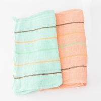 ราคา ผ้าเช็ดมือผ้าฝ้ายทอมือบางลายริ้วขนาด 12*24 นิ้ว (27481267294)