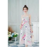 ราคา เดรสยาวสายเดี่ยว มือ1 ป้ายห้อย งานป้าย Orange Juice size xl ราคา 299฿ (9914467565)