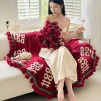 ราคา สําเร็จรูปกุหลาบทอมือผ้าห่มหมั้นของขวัญผ้าห่มผ้าคลุมไหล่การออกแบบงานแต่งงานแบบสบาย ๆ ความรู้สึกผ้าห่มของขวัญ (55658897461)