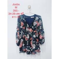 ราคา จั๊มสูทขาสั้นสีกรม ลายดอก JOOBS STUDIO SIZE M (14634440950)