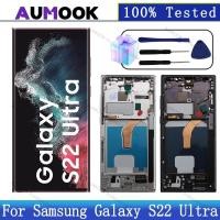 ราคา SAMSUNG 6.8 "OEM AMOLEDสําหรับSamsung Galaxy S22 Ultra 5GจอแสดงผลLCD SM-S908 Touch Screen DigitizerสําหรับSamsung S22U LCDเปลี่ยนส่วน (55560484078)