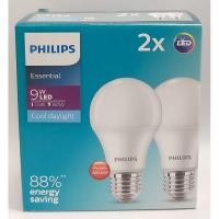 ราคา หลอดไฟ Philips Essential LED Bulb 9W E27 6500K(แพ็คคู่) (7381090765)