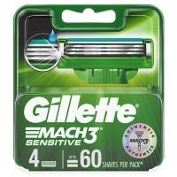 ราคา ยิลเลตต์ใบมีดโกนมัคทรีเซนซิทีฟ 4ชิ้น Gillette Mach 3 Sensitive Blades 4pcs. [หมายเลขบาร์โค้ด 4902430343008 ] (49209749052)