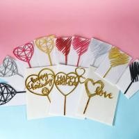 ราคา ป้ายธง Happy Birthday Love พร็อพ สําหรับตกแต่งเค้กวันเกิด งานแต่งงาน เบบี้ชาวเวอร์ (12884679723)