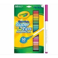 ราคา (IAS) Crayola Super Tips Washable Markers 50 ชิ้น / ปากกามาร์กเกอร์สี (24543419492)