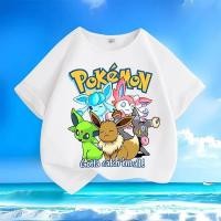 ราคา [มีสินค้า] เสื้อยืดเด็กการ์ตูนผ้าฝ้ายแท้ลายอีวุย โปเกมอน รุ่นใหม่ คอกลม แขนสั้นพิมพ์ลาย เหมาะสำหรับเด็กชายและเด็กหญิง (51011474839)