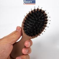 ราคา Newwellknowngrace 1PC Oval Boar Bristle & Nylon Hair Comb Anti-static Hair Scalp Massage Comb Hairbrush Salon Hair Care Brush เครื่องมือจัดแต่งทรงผม TH (24732612694)