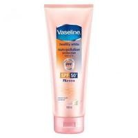 ราคา Vaseline Body Lotion Serum Healthy White Sun +Pollution Protect Spf 50+PA+++ 320 ml (6177553072)