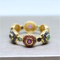 ราคา Tiffjewelry แหวนพิรอดมะยม เงินแท้ พลอยแท้ ลงยา สไตล์สุโขทัย (9159898743)