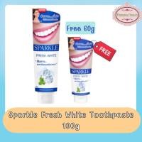 ราคา Sparkle Fresh White Toothpaste 100g. สปาร์คเคิล ยาสีฟัน เฟรช ไวท์ 100กรัม ฟรี!!60กรัม (8912887212)