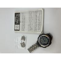 ราคา CASIO PROTREK PRW-1000TJ นาฬิกาผู้ชาย Triple Sensor Solar Titanium Band พร้อมลิงก์เสริม 4 ชิ้น ของแท้จากญี่ปุ่น (43760220863)
