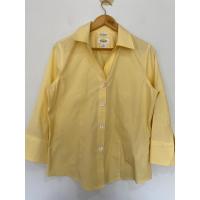 ราคา AA ไซส์ 10 TALBOTS อกหน้าผ้า 42 นิ้ว *ชายแขน ชายเสื้อเปื้อน กระดุมหลุด ลอก* ยาว 25 เสื้อเชิ้ต สีเหลือง สาวอวบ ทำงาน (24837209267)
