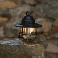 ราคา Outdoor Retro Mini Metal Smalldroplight Campsite Lamp Atmosphere Lamp Tent Light IPX4 Waterproof LED Camping Hangling La (40667389189)