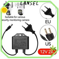 ราคา LANSEL1 อะแดปเตอร์แหล่งจ่ายไฟกล้อง,สีดํา EU Plug Power Adapter, Professional AC100V-240V อินพุตกันน้ํา DC12V 2A กล้องวงจรปิด AHD กล้องระบบ (42480695298)