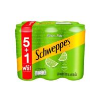 ราคา ชเวปส์มะนาวโซดาสูตรไม่มีน้ำตาล 330มล แพค 5แถม1 Schweppes Lime Soda Zero Sugar 330ml Pack 5 Free 1 [8851959002735 ] (50558008574)