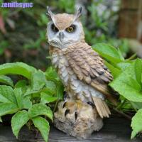 ราคา ZENITHSYNC รูปปั้นนกฮูก, กันน้ํา Anti-bird ตุ๊กตานกฮูก, หุ่นไล่กานก Handmade เรซิ่นน่ารักสวนนกฮูกตกแต่ง Courtyard ระเบียง (52761185192)