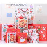 ราคา bag ถุงกระดาษ พิมพ์ลายคริสต์มาส ใส่ของขวัญหูหิ้ว ใส่ของฝาก กระเป๋าคริสต์มาส (24838711891)