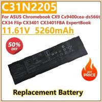 ราคา ใหม่ C31N2205 แบตเตอรี่แล็ปท็อป 11.161V สําหรับ ASUS Chromebook CX9 Cx9400cea-ds566t CX34 Flip CX3401 CX3401FBA ExpertBook B3 B3404CVF (40480683901)