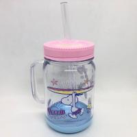 ราคา snoopy แก้วน้ำมีฝาปิด พร้อมหลอดดูด (20589455730)
