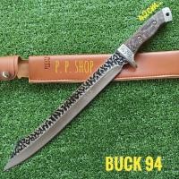 ราคา อุปกรณ์เดินป่า มีดเดินป่า มีดพกเดินป่า มีดพกใบตาย BUCK 94 ใบลายด้ามไม้พร้อมซองสวยๆ (26654320285)