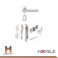 ราคา HAFELE กุญแจก้านโยก เฟรมแคบ 499.10.136 มือจับก้านโยก ลูกบิดก้านโยก (51450273333)