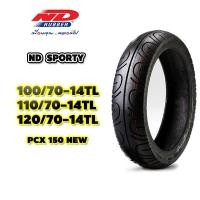 ราคา ยางมอเตอร์ไซค์ขอบ14TL ขนาด100/70-14,110/70-14,120/70-14 ND Rubber ลาย Sporty (ไม่ใช้ยางใน) (12108222118)