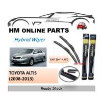 ราคา โตโยต้า อัลติส (2008-2013) 14"+26" (1ชุด) ไฮบริด ที่ปัดน้ําฝน (47011588631)