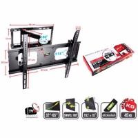 ราคา PK ขายึดจอ LCD/LED TV SONICA SC-150 รับนน.ได้ 45กก. 32"-65" ยืดได้ ติดผนัง - สีดำ - Black (1542802846)