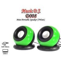 ราคา ลำโพงคอมพิวเตอร์พกพา ขนาดเล็ก Music D.J. รุ่น D008 Portable Speaker (5Watt) (20470242940)