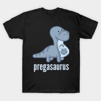 ราคา เสื้อยืด Vintage Pregasaurus Shirt - Funny Pregnancy Announcement T-Shirt T-Shirt แท้ Cotton 100% (41416948661)