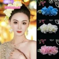 ราคา Fashion jewele หวีผมดอกไม้ หวีสับ(1ชิ้น) หวีเสียบผม ดอกคูน สีสันสดใส พร้อมส่งในไทย (27707883673)