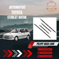 ราคา Toyota Starlet Box EP71 ตะเข็บกระจกภายนอก | Starlet EP 71 รายการกระจกภายนอก | 1 ชุด (4 ชิ้น) (26080289666)