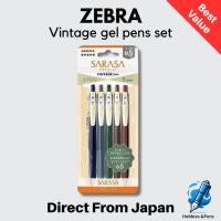 ราคา Zebra Sarasa Clip Gel Ballpoint Pens Vintage Color Smooth Ink 0.5mm 5 pcs Set (57353684989)