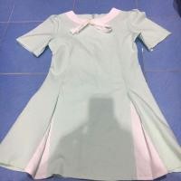 ราคา เดรสสั้น สีเขียวอมฟ้าอ่อนๆ (114096057)