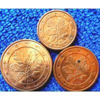 ราคา เหรียญ​ต่างประเทศ เยอรมัน​ Germany​ ชุด​ ยูโร​ 1,2,5​ Euro​Cent​, #​275E, ใช้แล้ว (12532180262)
