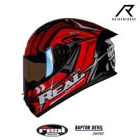 ราคา หมวกกันน็อค REAL Helmet Raptor Devil สีแดง (16195241380)