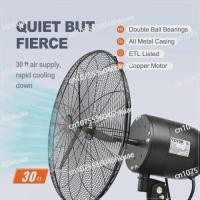 ราคา Black Waterproof Wall Mount Oscillating Fan Oscillating Fan 24 Inch 3-Speed 7000 CFM (45606608054)
