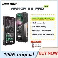 ราคา Ulefone Armor 33 Pro 5G Rugged Phone 25500 mAh 512GB ROM 120Hz 6.59”3.4" Rear Screen NFC Android 14 (57952835063)
