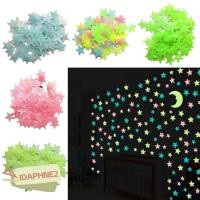 ราคา IDAPHNE2 สติ๊กเกอร์ดาวเรืองแสง, สติ๊กเกอร์ติดผนังเรืองแสง DIY, วอลล์เปเปอร์เรืองแสงที่มีสีสันใน Dark Luminous ดาวสติ๊กเกอร์ติดผนังห้องนอนเพดานห้องนั่งเล่น (57611231374)