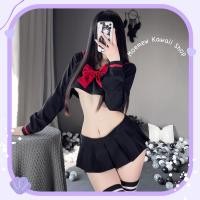 ราคา พร้อมส่งในไทย ชุดนักเรียนญี่ปุ่นคอสเพลย์แขนยาว นักเรียนญี่ปุ่นแขนยาวสีดำโบว์แดง คอสเพลย์เซ็กซี่ ชุดนอนไม่ได้นอน (18929640714)