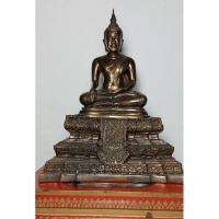 ราคา พระบูชาหลวงพ่อวัดไร่ขิง ปี2556 เนื้อโลหะรมน้ำตาลผิวมันปู หน้าตัก 3นิ้ว ฐาน4-5นิ้ว (29184806527)