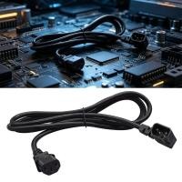 ราคา Adtoyou11 ที่มีประสิทธิภาพมุมซ้าย C14 ถึง C13 สายไฟ PDU สไตล์สายไฟสีดํา (53411239830)