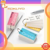 ราคา Campus Word Cards สมุดจดศัพท์ การ์ดคำศัพท์ แบบพกพา สินค้านำเข้าจากญี่ปุ่น มี 3 สี สีพาสเทล ใช้งานสะดวก สมุดศัพท์ (19682518993)