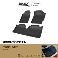 ราคา 3D Mats พรมปูพื้นรถยนต์ TOYOTA YARIS ATIV 2013-2019 พรมกันลื่น พรมกันนํ้า พรมรถยนต์ (7646623474)