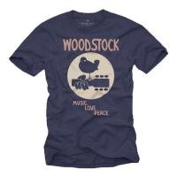 ราคา Makaya Mens Vintage Music Gift Woodstock T-Shirt Blue S-XXXXXL ชีฟอง เสื้อกีฬา คอกลม น่ารัก ใส่สบายๆ (28816681001)